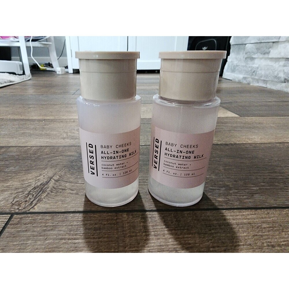 2 Bottles Of Versed Baby Cheeks All-in-one Hydrating Milk 4 oz NEW